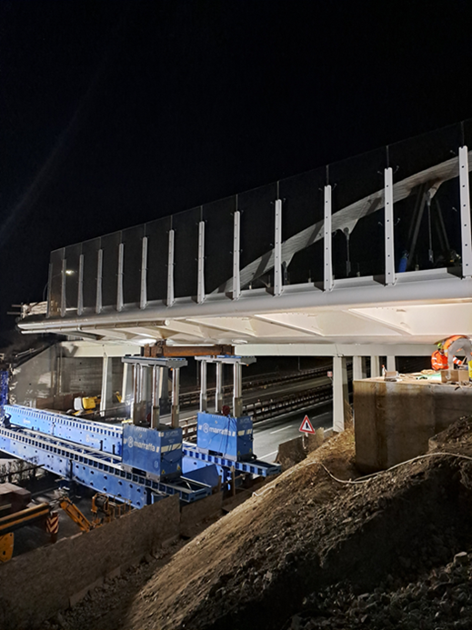 Marraffa launch a 450-tonnes overpass on the A22 highway in Bressanone